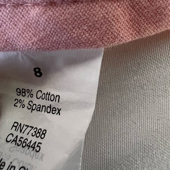 Women’s J. Crew Bermuda Shorts Cotton Salmon/peach/pink - Picture 4 of 5